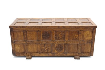 Lot 1555 - Gnome man oak coffer