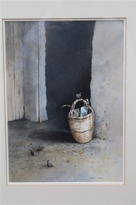 Lot 1194 - Gerry Ball (b.1948) watercolour - The Granary Doorway, signed, in glazed frame, 25cm x 18cm