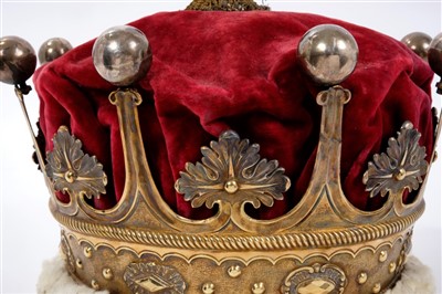 Lot 134 - The Coronation of HM King George IV in 1821 – The Earl of Westmorland’s Coronation robes and coronet, circa 1821