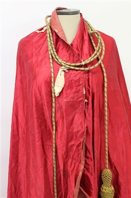 Lot 138 - The Most Honourable Order of the Bath – a 19th century Knights Grand Cross mantle of crimson satin