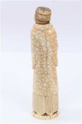 Lot 977 - Chinese carved ivory figure