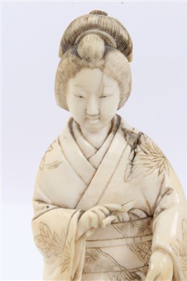 Lot 978 - Japanese carved ivory okimono