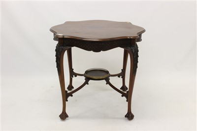 Lot 1506 - Early 20th century mahogany centre tables by Shoolbred & Co