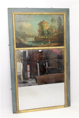 Lot 1590 - Unusual 19th century gilt and painted wood wall mirror