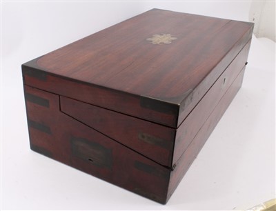 Lot 1050 - Regency mahogany writing box