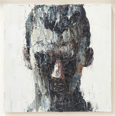 Lot 1398 - Carl Melegari (b.1959) oil on canvas - Liberatore, 51cm square, in glazed frame