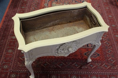 Lot 1612 - Early 20th century cream painted planter