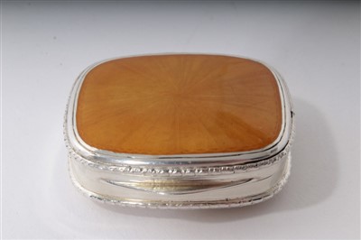 Lot 473 - Silver and enamel box by Fred of Paris