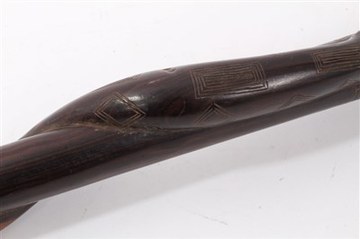 Lot 682 - Antique African snake staff