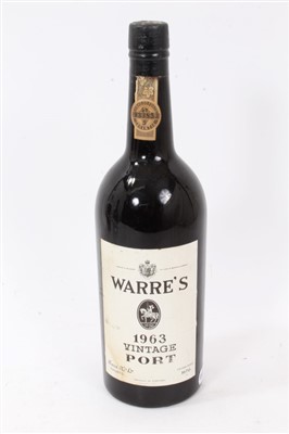 Lot 917 - Port - one bottle, Warres 1963