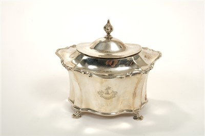 Lot 202 - Edwardian silver tea caddy