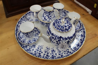 Lot 2155 - Royal Worcester blue and white cabaret set - 12 pieces