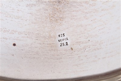 Lot 262 - Continental silver punch bowl of circular form
