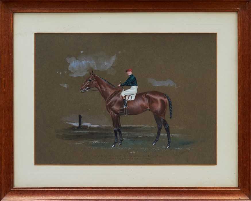 Lot 912 - John Beer (c.1860-1930) watercolour and gouache - The 1912 Grand National Winner, ‘Jerry M’...