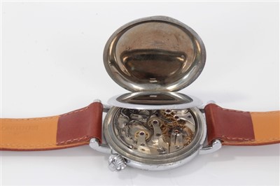 Lot 601 - Rare Longines Avigation U.S. Hack wristwatch