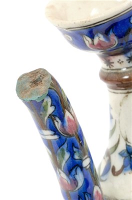 Lot 108 - 19th century Islamic Ming-style pottery ewer
