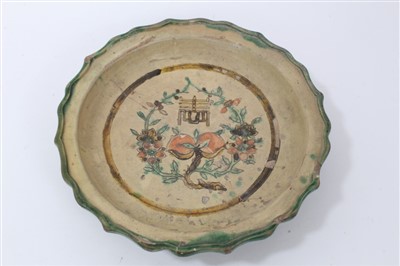 Lot 44 - Chinese Tang pottery dish, circa 618 - 907 AD