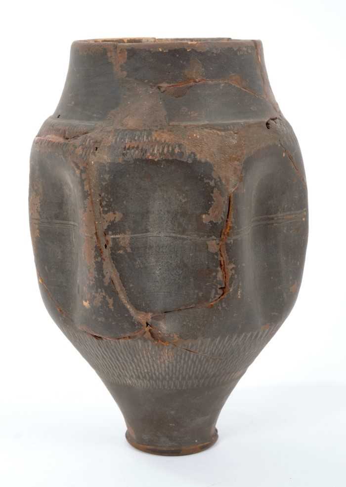 Lot 170 - Ancient Roman pottery stem beaker - 2nd or 3rd century, from Central Gaul