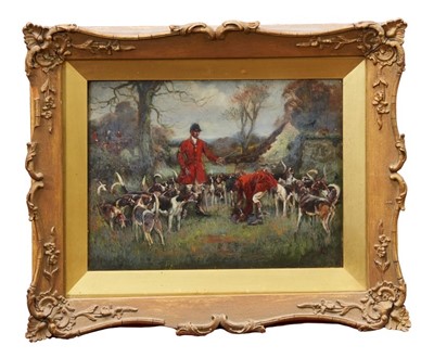 Lot 915 - Thomas Ivester Lloyd (1873-1942) pair of oils on panel - The Death...