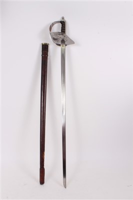 Lot 816 - George V 1897 pattern Infantry Officers' sword with nickel plated