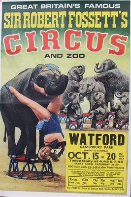 Fossetts Circus - Londonderry - Vintage Advertising Poster Tote