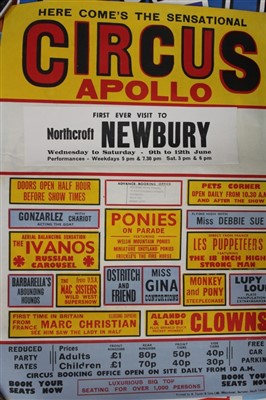 Lot 2418 - Circus Posters Various circuses including Sr Robert Fossett's, Robert's Bros.. Bertram Mills, Fossett's, Jimmy Fossett's etc.