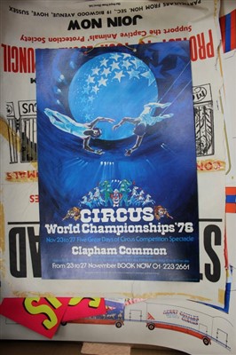 Lot 2508 - Circus Posters Selection of 1970's and later posters various circuses plus some circus ephemera including Anti Circus Protest posters.