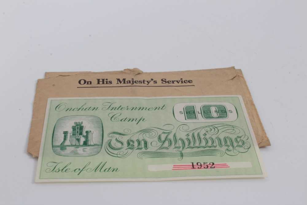 Lot 1 - Isle of Man – Onchan Internment Camp Ten Shillings banknote