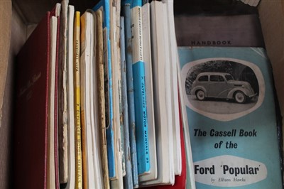 Lot 2963 - Car manuals Morris, Rover Citroen etc
