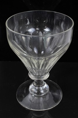 Lot 79 - Group of four 19th century glass rummers and a glass tumbler