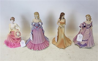 Lot 2003 - Eight Coalport ladies-five ladies of fashion, Debbie, Belinda, Lady in lace, Anne and Joanne together with three Age of Elegance figures, Special Occasion, Moonlit Rendezvous and Summer Saunter (8)