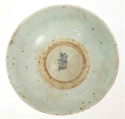 Lot 134 - Late Ming Chinese blue and grey bowl