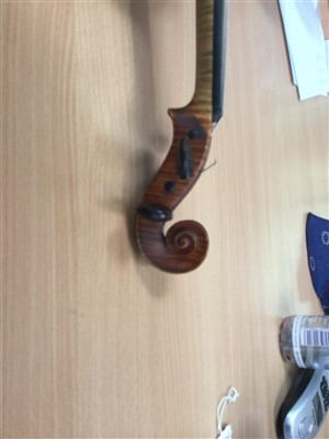 Lot 3511 - Heinrich Schwarz- Leipzig 1894-Full size violin in case with bow