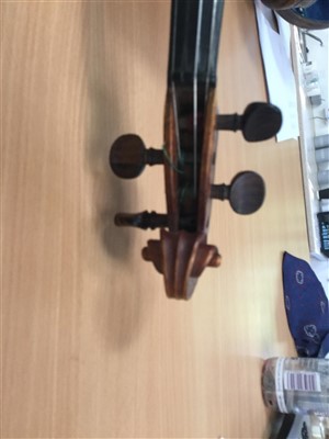 Lot 3511 - Heinrich Schwarz- Leipzig 1894-Full size violin in case with bow
