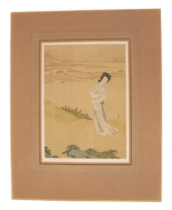 Lot 804 - 19th century Chinese School figural watercolour