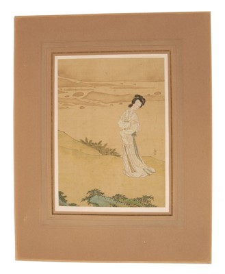 Lot 804 - 19th century Chinese School figural watercolour