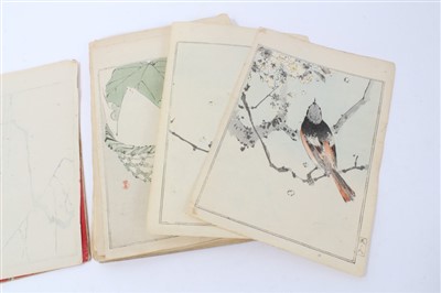 Lot 708 - Late 19th century Japanese bound book