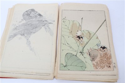 Lot 708 - Late 19th century Japanese bound book