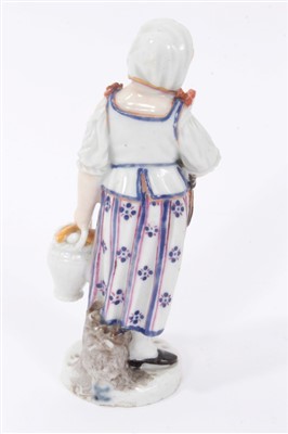 Lot 156 - 18th century Zurich figure of a girl