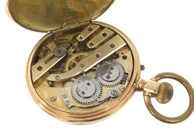 Lot 575 - Swiss full hunter pocket watch