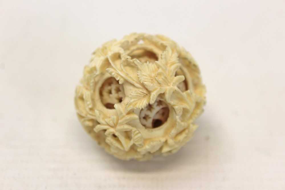 Lot 3555 - Ivory concentric ball