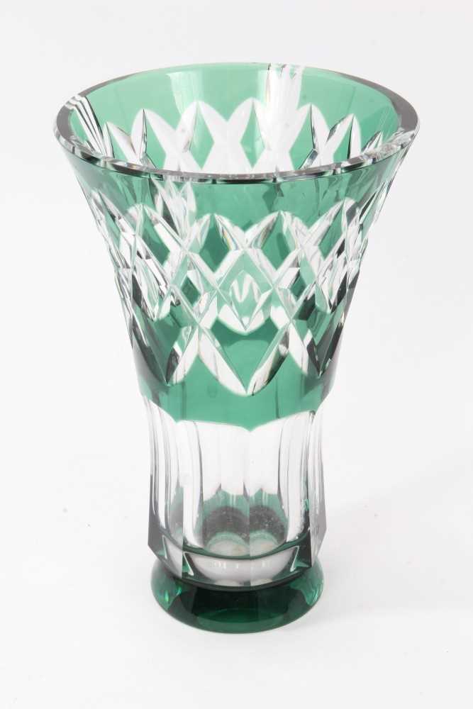 Lot 167 - Val Saint-Lambert cut glass vase