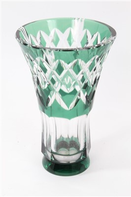 Lot 167 - Val Saint-Lambert cut glass vase