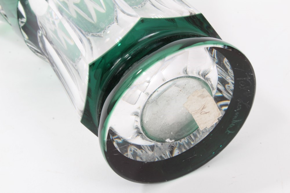 Lot 167 - Val Saint-Lambert cut glass vase