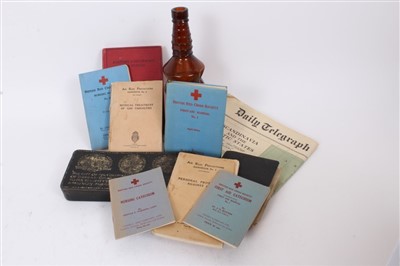 Lot 558 - Group of Boer War and later military items together with training manuals and sundries