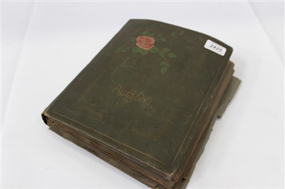 Lot 2425 - Edwardian Postcard album, together with some loose cards