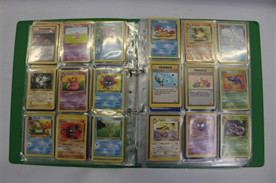 Lot 2538 - One album containing a collection of Pokemon cards