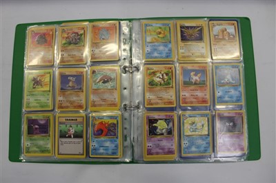 Lot 2538 - One album containing a collection of Pokemon cards