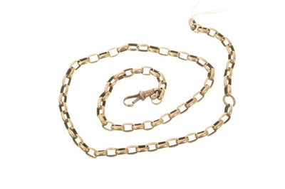 Lot 452 - Yellow metal watch chain