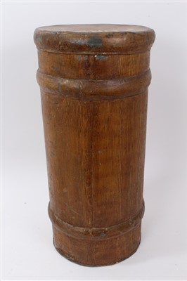 Lot 668 - Grained tin ‘Furs’ container